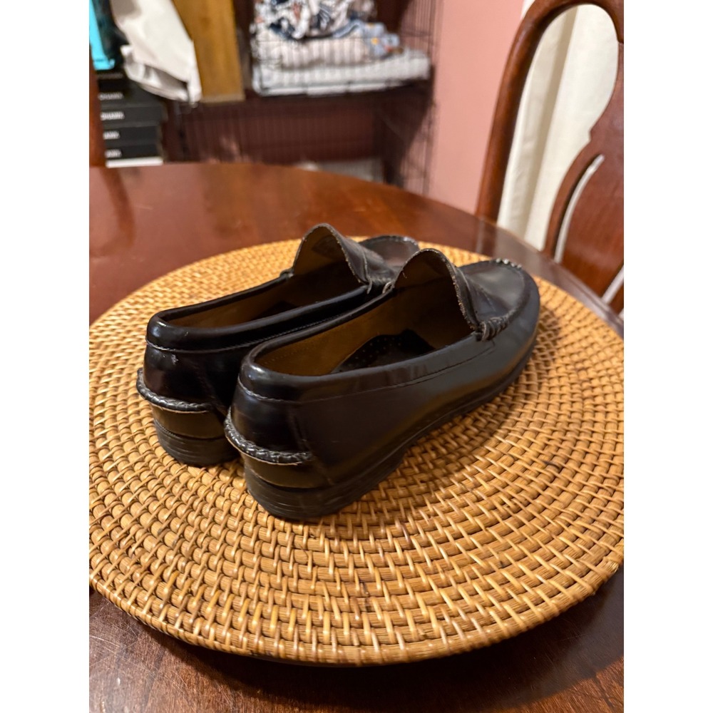 Sebago Classic Dan Black Leather Penny Loafers Womens 8.5 W Wide 25042522 - Picture 7 of 10